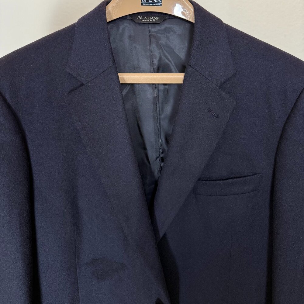 Jos A. Bank 100% Cashmere Navy Blue Blazer – Size 42R